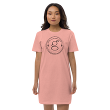 Load image into Gallery viewer, Goal Slayers Tribe: Black Logo Organic cotton t-shirt dress
