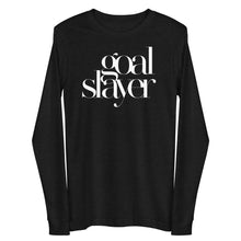 Load image into Gallery viewer, Black Goal Slayer Unisex Long Sleeve Tee
