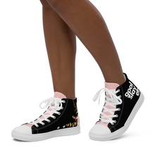 Load image into Gallery viewer, #Goal Slayer Women’s high top canvas shoes
