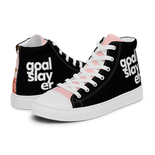 Load image into Gallery viewer, #Goal Slayer Women’s high top canvas shoes
